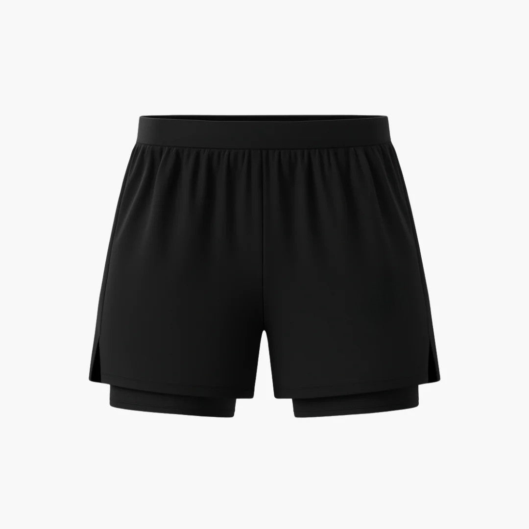 Short 2 en 1 avec compression intégrée